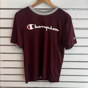 Champion Men's Burgundy Mesh Tee - Medium - excellent condition